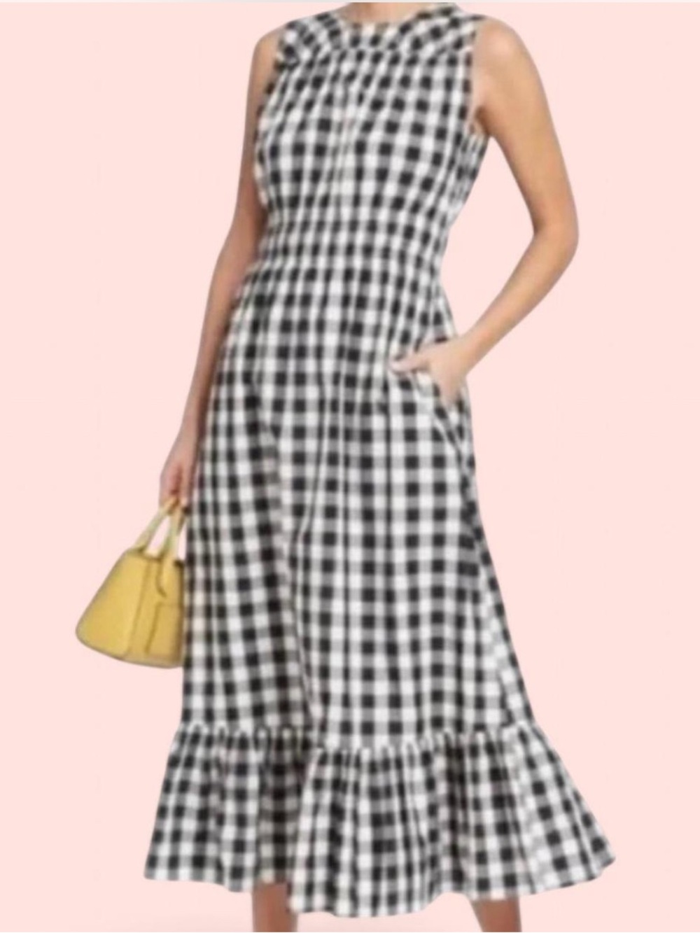 Target Sundresses Lot of Two Influencer Faves Cotton Pockets Teal & B/W Gingham - Picture 16 of 16
